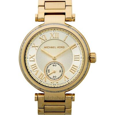 Michael Kors Skylar Gold Dial Gold Steel Strap Watch for Women - MK5867 Buy Now By Michael Kors
