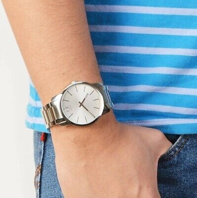 Calvin Klein City Silver Dial Silver Steel Strap Watch for Men - K2G21126 Buy Now By Calvin Klein