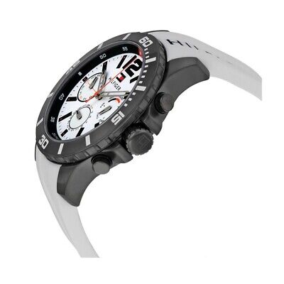 Tommy Hilfiger Nolan Multi Function White Dial White Rubber Strap Watch for Men - 1791146 Buy Now By Tommy Hilfiger