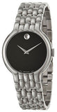 Movado Classic Quartz Black Dial Silver Steel Strap Watch for Men - 0606337 Buy Now By Movado