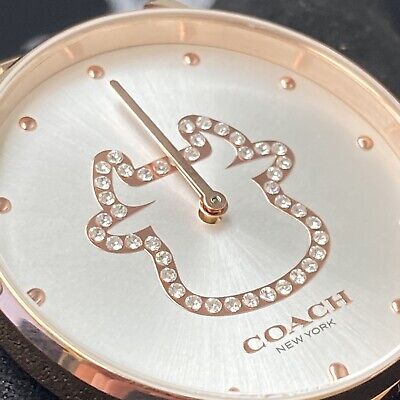 Coach Perry White Dial Rose Gold Steel Strap Watch for Women - 14503708 Buy Now By Coach