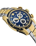 Versace V-Ray Chronograph Quartz Blue Dial Two Tone Steel Strap Watch For Men - VE2I01021 Buy Now By Versace