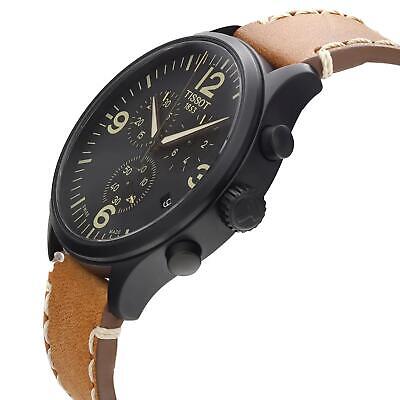 Tissot Chrono XL Quartz Black Dial Brown Leather Strap Watch For Men - T116.617.36.052.03 Buy Now By Tissot