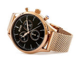 Hugo Boss Companion Quartz Black Dial Rose Gold Mesh Bracelet Watch For Men - HB1513548 Buy Now By Hugo Boss