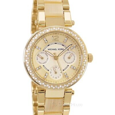Michael Kors Parker Gold DIal Gold Steel Strap Watch for Women - MK5842 Buy Now By Michael Kors