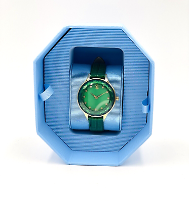 Swarovski Octea Nova Crystals Green Dial Green Leather Strap Watch for Women - 5650005 Buy Now By Swarovski