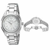 Emporio Armani Valeria Quartz Mother of Pearl Dial Silver Steel Strap Watch For Women - AR11030 Buy Now By Emporio Armani