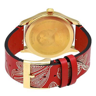 Gucci G Timeless Quartz Red Dial Red Leather Strap Watch For Women - YA1264054 Buy Now By Gucci