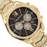 Michael Kors Whitney Chronograph Black Dial Gold Steel Strap Watch for Women - MK7224 Buy Now By Michael Kors