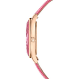 Swarovski Octea Nova Pink Dial Pink Leather Strap Watch for Women - 5650030 Buy Now By Swarovski