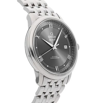 Omega De Ville Prestige Co-Axial Automatic Grey Dial Silver Steel Strap Watch for Men - 424.10.40.20.06.001 Buy Now By Omega