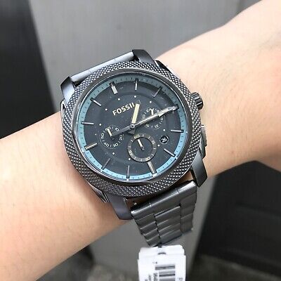 Fossil Machine Chronograph Grey Dial Grey Steel Strap Watch for Men - FS5172 Buy Now By Fossil