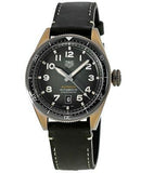 Tag Heuer Autavia Calibre 5 Automatic Olive Green Dial Green Leather Strap Watch for Men - WBE5190.FC8268 Buy Now By Tag Heuer