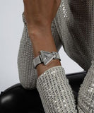 Guess Fame Quartz Crystals Silver Dial Silver Steel Strap Watch For Women - GW0644L1 Buy Now By Guess