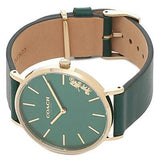 Coach Green Dial Green Leather Strap Watch for Women - 14503383 Buy Now By Coach