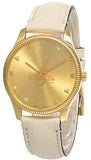Gucci G Timeless Quartz Gold Dial Beige Leather Strap Watch For Women - YA1264180 Buy Now By Gucci