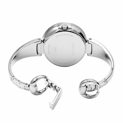 Gucci Guccissima Diamonds Mother of Pearl Dial Silver Steel Strap Watch For Women - YA134303 Buy Now By Gucci