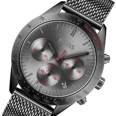 Hugo Boss Talent Gunmetal Dial Grey Mesh Bracelet Watch for Men - 1513637 Buy Now By Hugo Boss