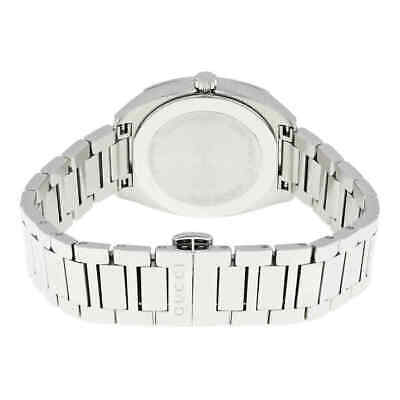 Gucci G Frame Quartz Diamonds Silver Dial Silver Steel Strap Watch For Women - YA142504 Buy Now By Gucci