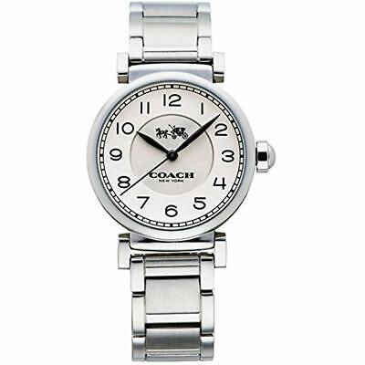 Coach Madison White Dial Silver Steel Strap Watch for Women - 14502394 Buy Now By Coach