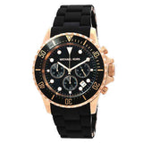 Michael Kors Everest Chronograph Black Dial Black Silicone Strap Watch For Men - MK9055 Buy Now By Michael Kors