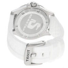 Tissot Seastar 1000 Mother of Pearl White Dial White Rubber Strap Watch for Women - T120.210.17.116.00 Buy Now By Tissot