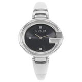 Gucci Guccissima Black Dial Silver Steel Strap Watch For Women - YA134301 Buy Now By Gucci