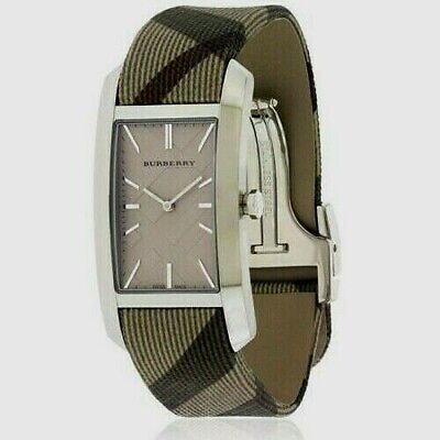 Burberry Nova Check Silver Dial Two Tone Leather Strap Watch For Women - BU9404 Buy Now By Burberry