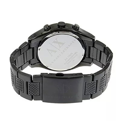 Armani Exchange Chronograph Black Dial Black Steel Strap Watch For Men - AX1605 Buy Now By Armani Exchange