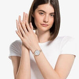 Swarovski Crystalline Chic Analog Silver Dial Rose Gold Steel Strap Watch for Women - 5544590 Buy Now By Swarovski