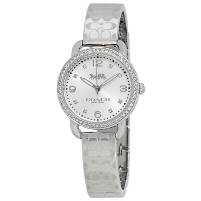 Coach Delancey White Dial Silver Steel Strap Watch for Women - 14502353 Buy Now By Coach