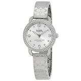 Coach Delancey White Dial Silver Steel Strap Watch for Women - 14502353 Buy Now By Coach
