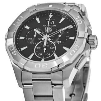 Tag Heuer Aquaracer Chronograph Black Dial Silver Steel Strap Watch for Men - CAY1110.BA0927 Buy Now By Tag Heuer
