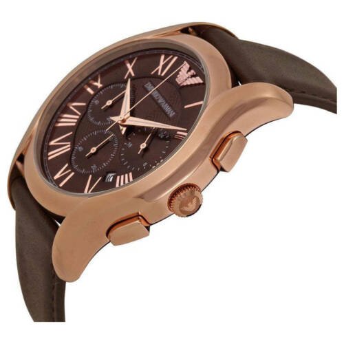 Emporio Armani Chronograph Brown Dial Brown Leather Strap Watch For Men - AR1701 Buy Now By Emporio Armani