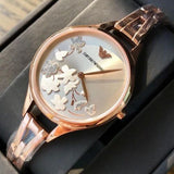 Emporio Armani Aurora Quartz Silver Dial Gold Steel Strap Watch For Women - AR11108 Buy Now By Emporio Armani