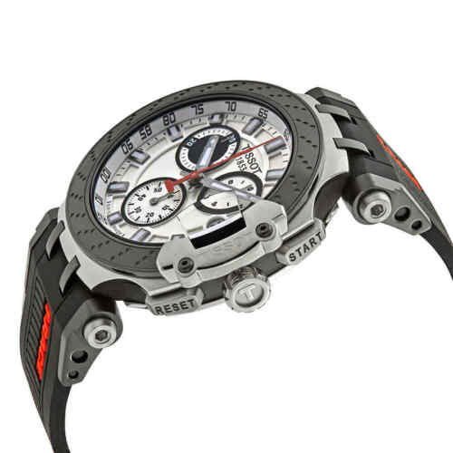 Tissot T Race Chronograph White Dial Black Silicone Strap Watch For Men - T115.417.27.011.00 Buy Now By Tissot