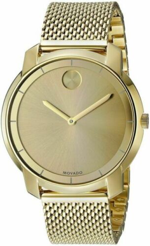 Movado Bold Gold Dial Gold Mesh Bracelet Watch for Women - 3600242 Buy Now By Movado