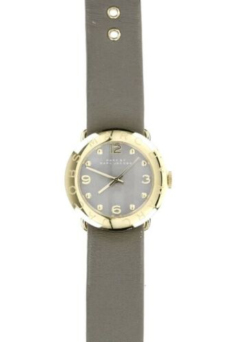 Marc Jacobs Amy Grey Dial Grey Leather Strap Watch for Women - MBM1287 Buy Now By Marc Jacobs