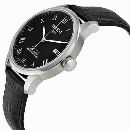 Tissot Le Locle Powermatic 80 Black Dial Black Leather Strap Watch For Men - T006.407.16.053.00 Buy Now By Tissot