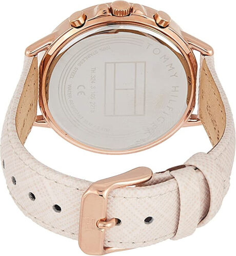 Tommy Hilfiger Carly Cream Dial Cream Leather Strap Watch for Women -1781789 Buy Now By Tommy Hilfiger