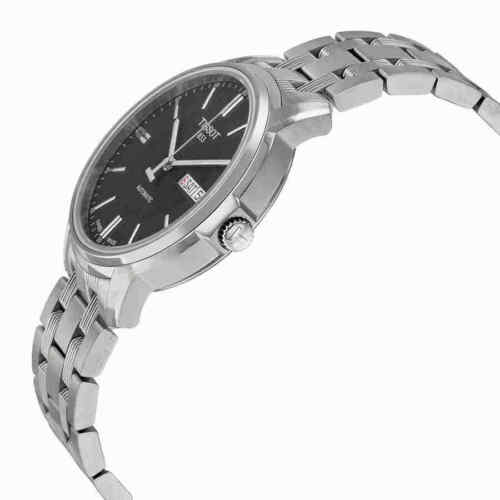 Tissot Automatics III Black Dial Silver Steel Strap Watch For Men - T065.430.11.051.00 Buy Now By Tissot