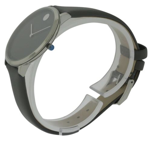 Movado Museum 70th Anniversary Grey Dial Grey Leather Strap Watch For Women - 0607144 Buy Now By Movado