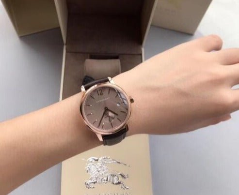 Burberry The Classic Brown Dial Brown Leather Strap Watch for Men - BU10012 Buy Now By Burberry