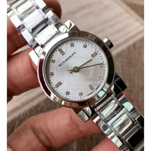 Burberry The City Silver Dial Silver Steel Strap Watch for Women - BU9213 Buy Now By Burberry