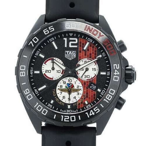Tag Heuer Formula 1 Indy 500 Limited Edition Chronograph Black Dial Black Rubber Strap Watch for Men - CAZ101AD.FT8024 Buy Now By Tag Heuer
