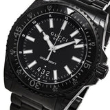 Gucci Dive Quartz Black Dial Black Steel Strap Watch For Men - YA136205 Buy Now By Gucci