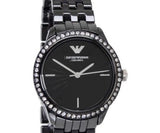 Emporio Armani Ceramica Crystals Black Dial Black Ceramic Strap Watch For Women - AR1478 Buy Now By Emporio Armani