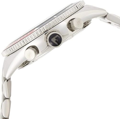 Emporio Armani Chronograph Black Dial Silver Stainless Steel Watch For Men - AR5855 Buy Now By Emporio Armani