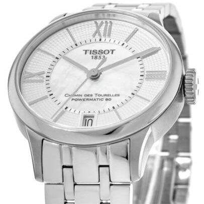 Tissot Chemin Des Tourelles Powermatic 80 Lady Silver Dial Silver Steel Strap Watch For Women - T099.207.11.118.00 Buy Now By Tissot
