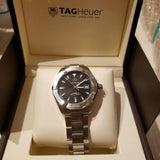 Tag Heuer Aquaracer Automatic Black Dial Silver Steel Strap Watch for Men - WAY2110.BA0928 Buy Now By Tag Heuer